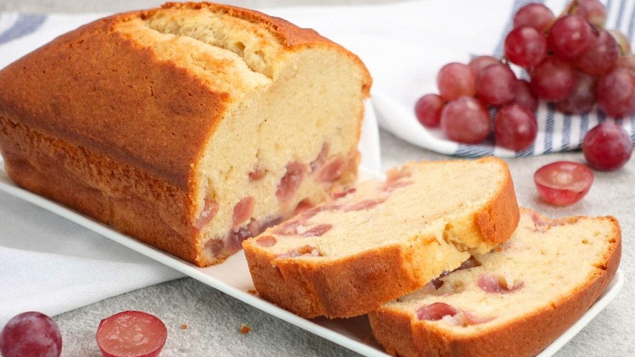 How to Make Grape Loaf Cake 🍇 Soft, Moist, and Easy!