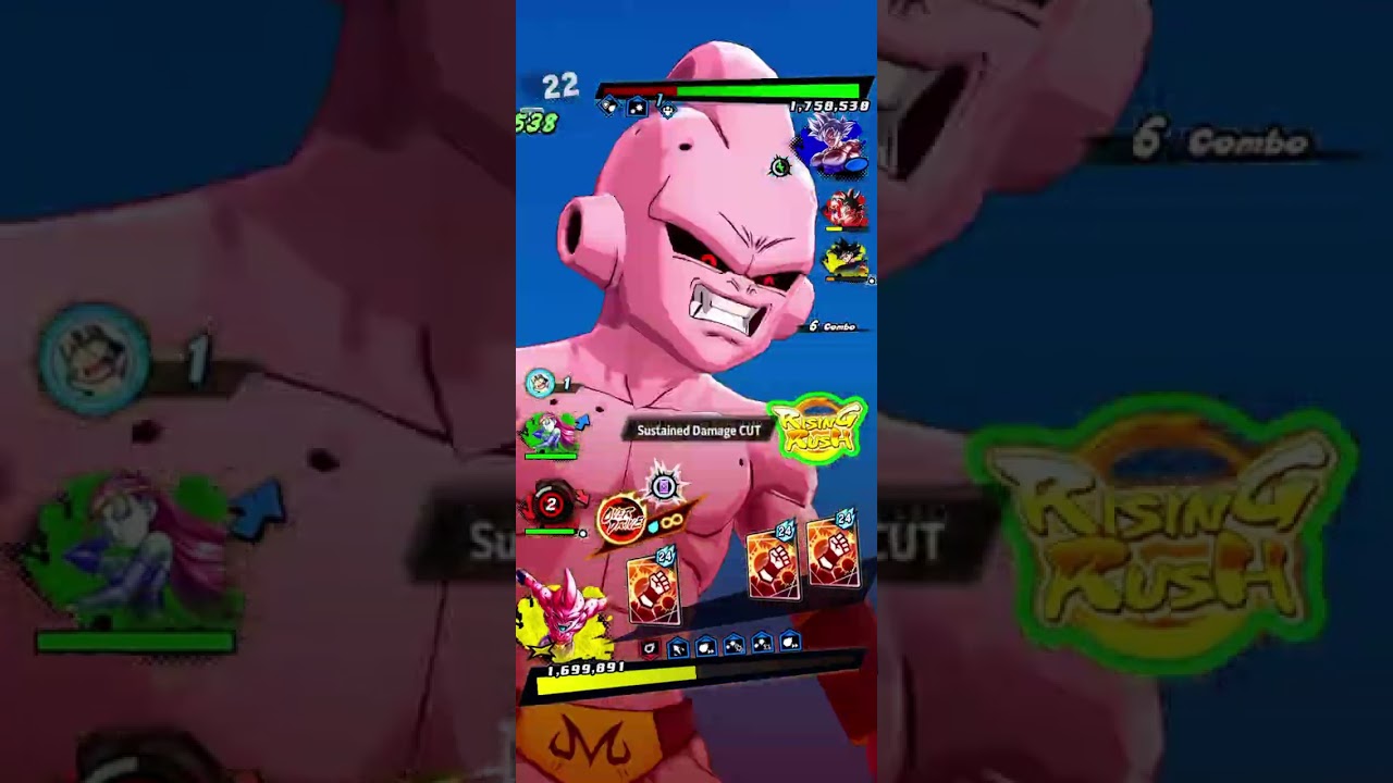 Dragon ball legends Kyawei Majin buu saga/sayain team 6