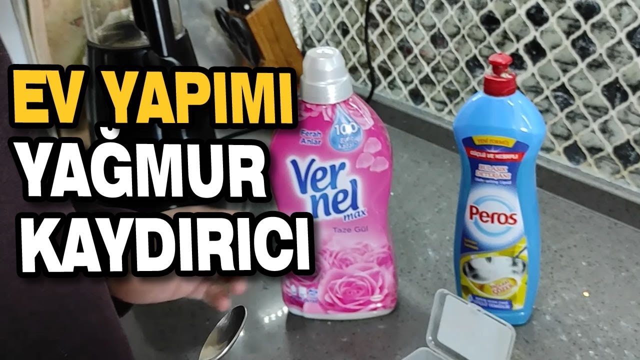 EV YAPIMI YAĞMUR KAYDIRICI FORMÜLÜ (TR DE İLK)
