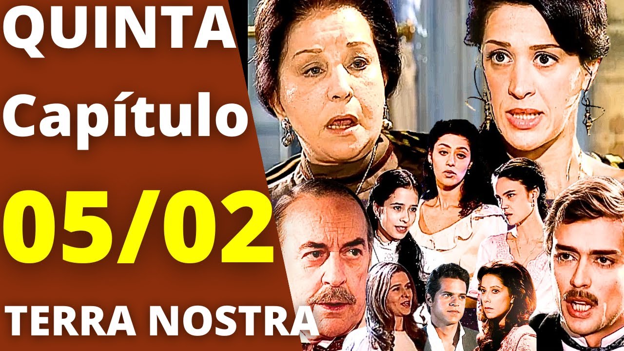 TERRA NOSTRA Capítulo de hoje QUINTA 05/02 JANETE E JOSUÉ FLERTAM, DOLORES ACONSELHA HORTÊNCIA!
