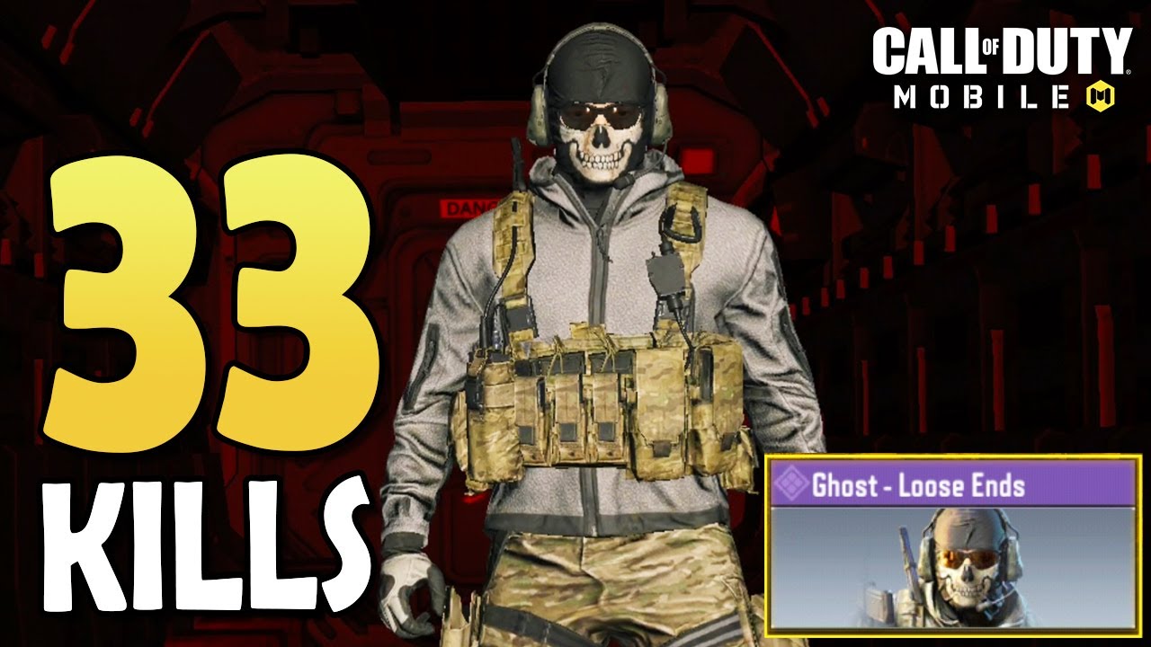 *NEW* Ghost Loose Ends (Pontas Soltas) GAMEPLAY CALL OF DUTY MOBILE SOLO VS SQUAD ALCATRAZ