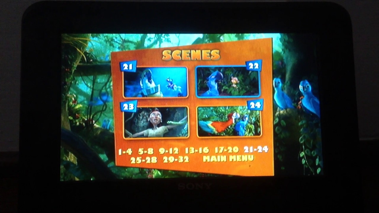 Rio 2 DVD Menu Walkthrough