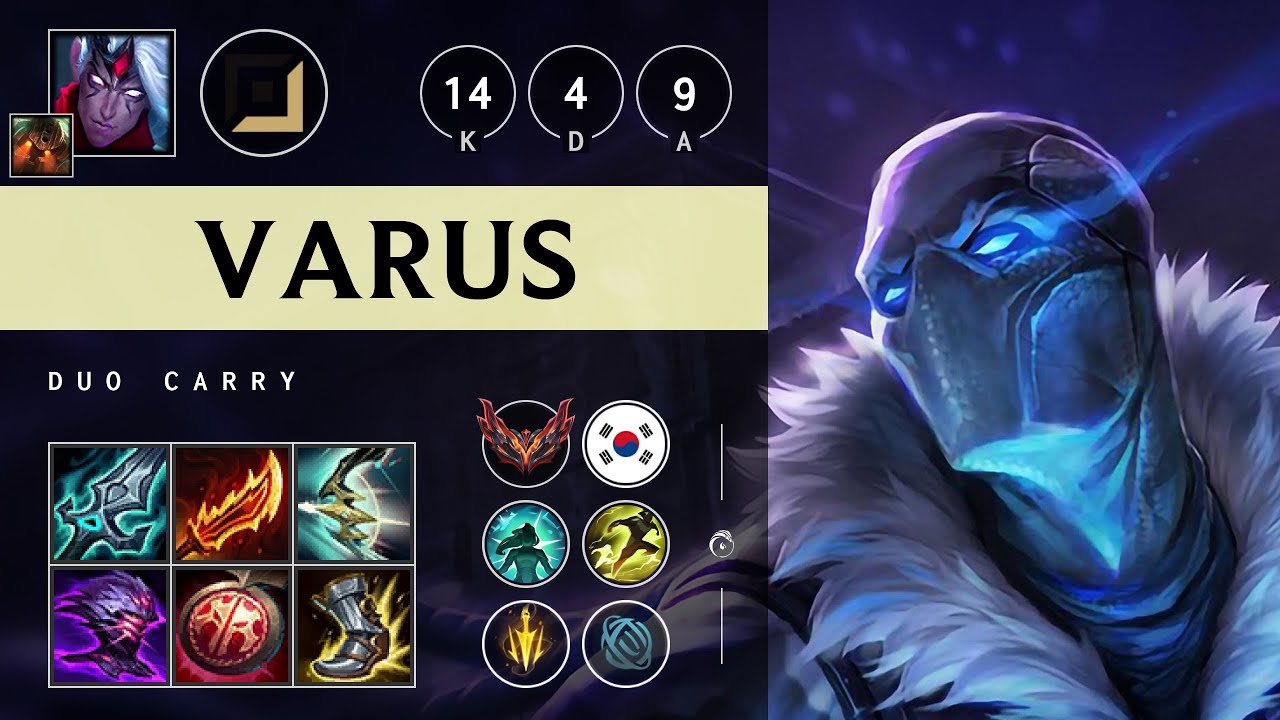 Varus ADC vs Ashe - KR Grandmaster Patch 25.12