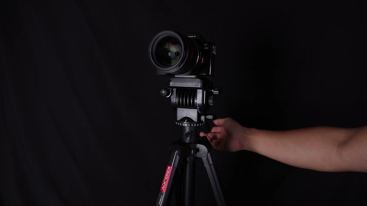 Kingjoy VT-890H6 Lateral Tripod with pan/til video head