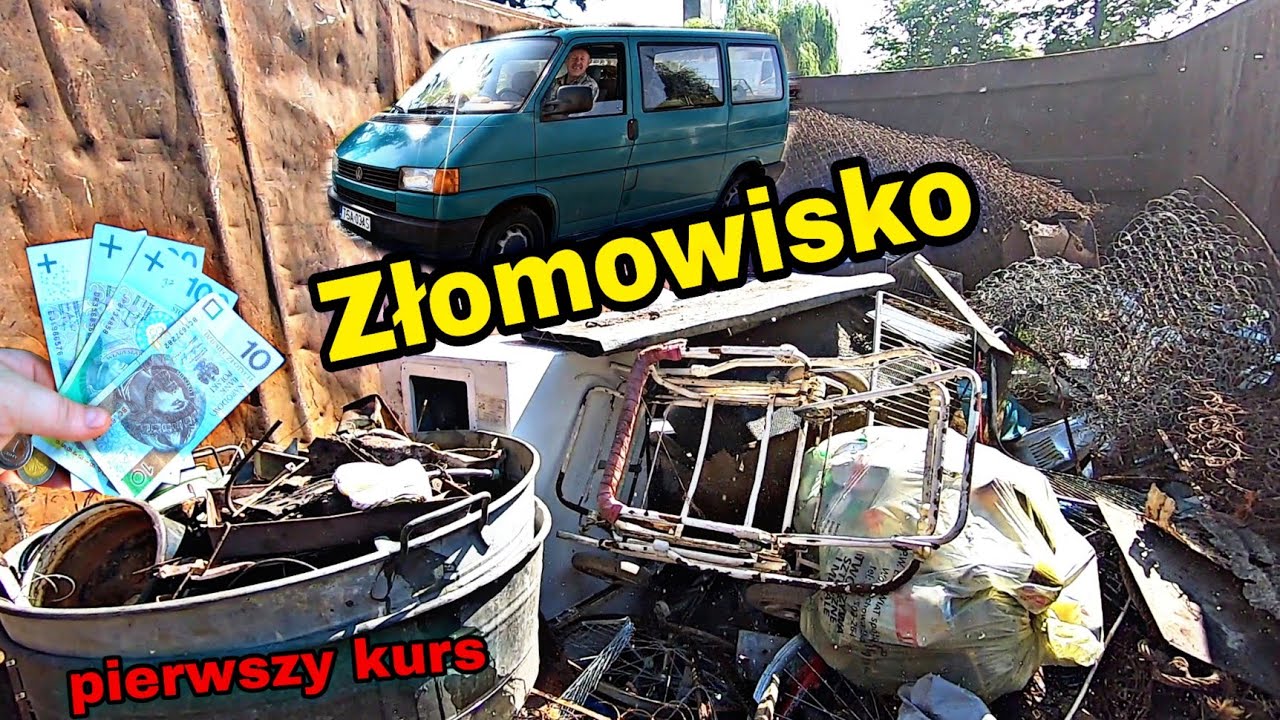 Złomowisko  Setki kilogramów złomu