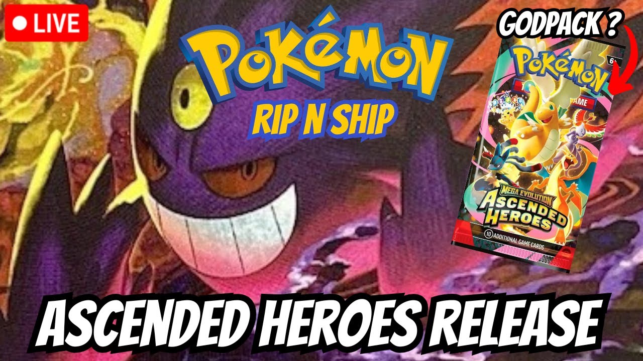 LIVE Pokemon RIP N SHIP! ASCENDED HEROES RELEASE NIGHT!