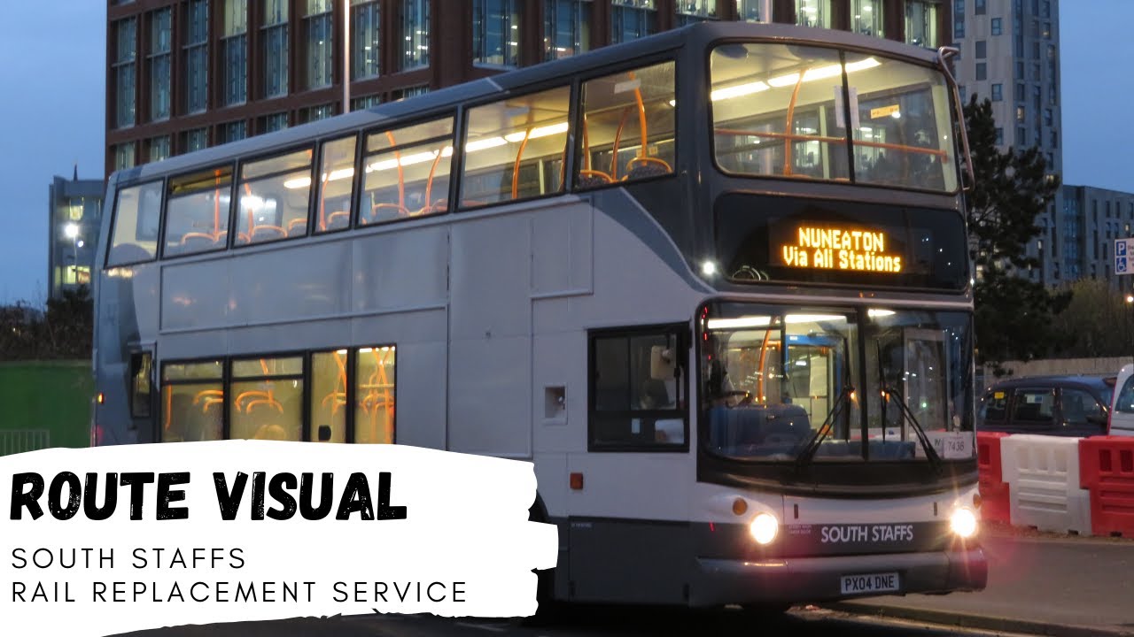 PART ROUTE VISUAL | South Staffs - Rail Replacement Service - Coventry to Coventry Arena