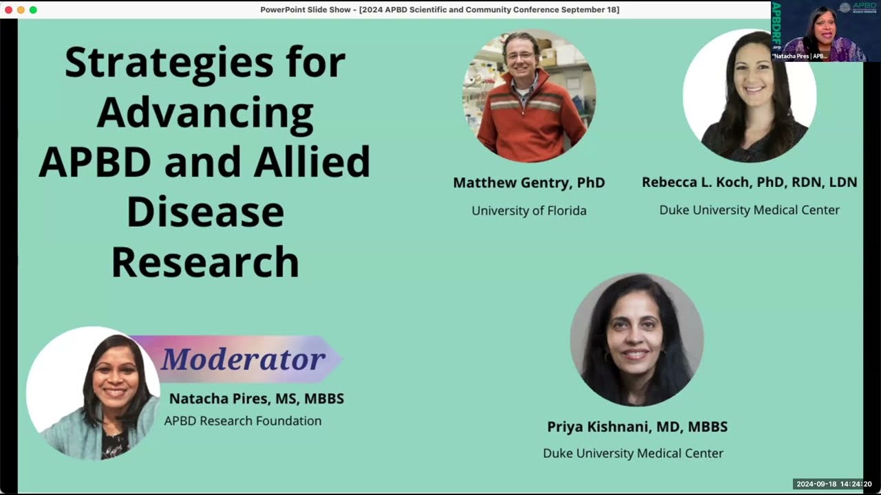 Strategies for Advancing APBD and Allied Diseases Research
