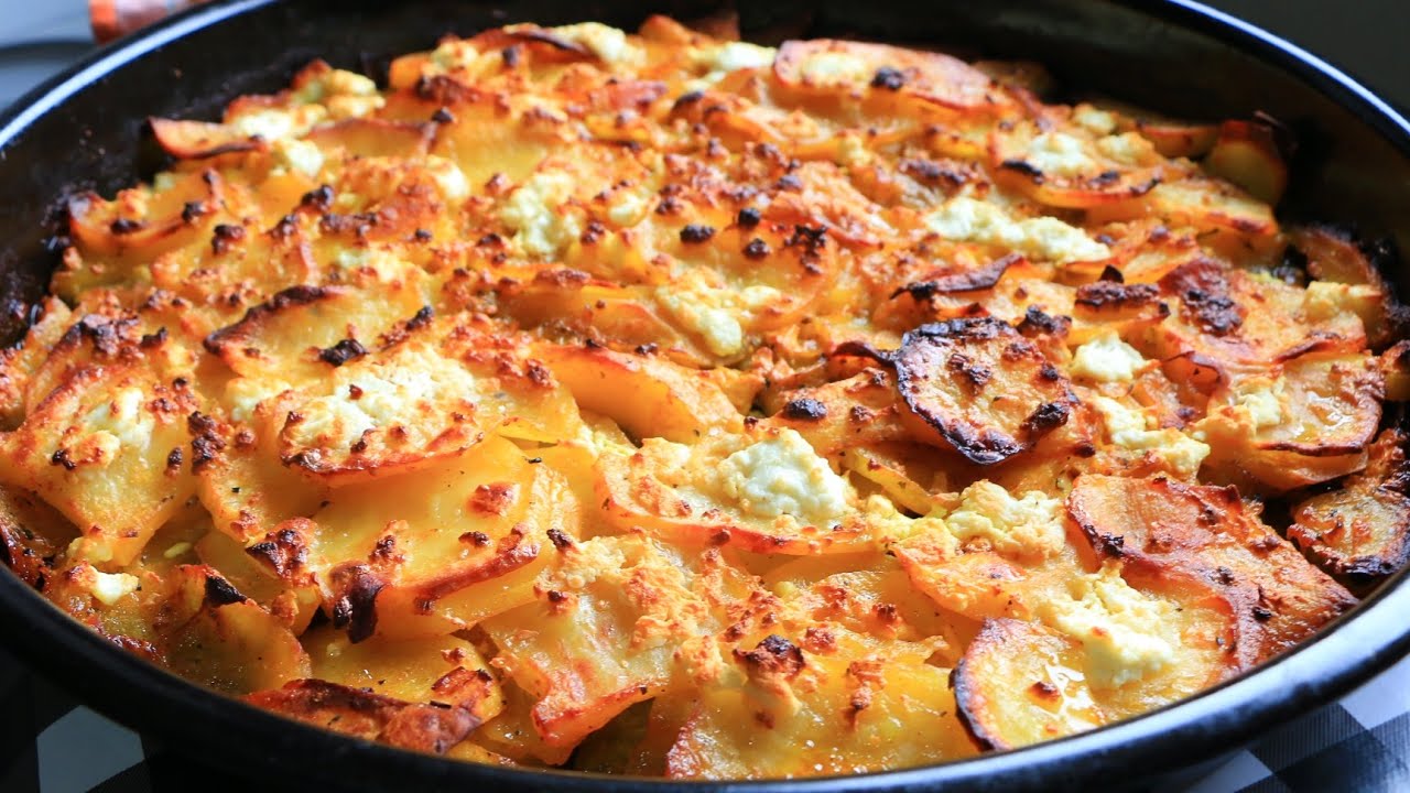 Простой, быстрый, вкусный и дешевый обед - Картофель с сыром фета