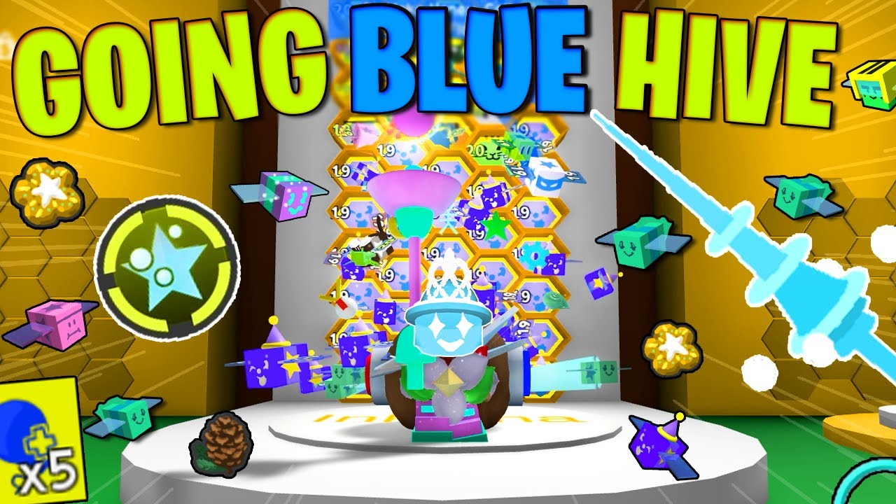 I Finally Went FULL BLUE HIVE (Bee Swarm Simulator)