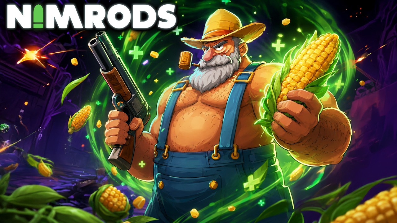 I Became a CORN-FED GIANT That Heals FOREVER in this Crazy Gun Crafting Roguelite! - Nimrods