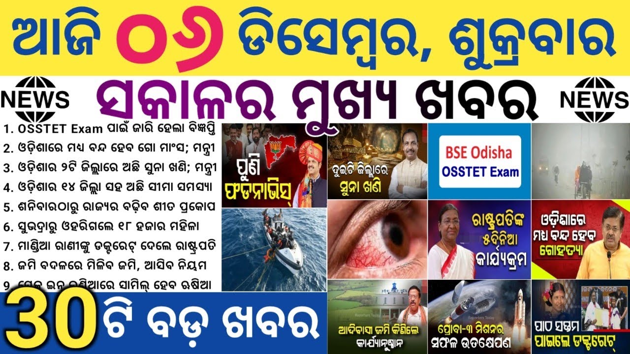 Gold Deposits Found in Deogarh & Keonjhar / Odisha Assembly Passes Rs 12,156 Cr Bill / Groww Stocks