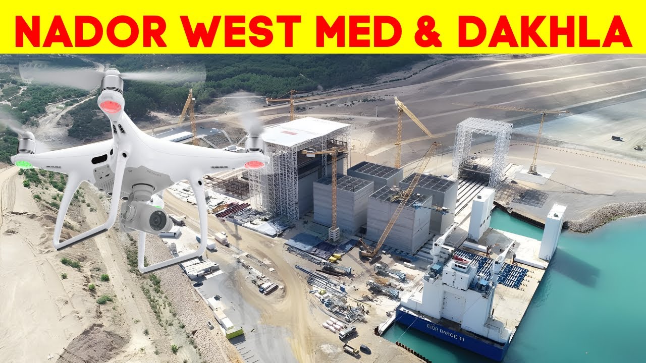 Voyage Aérien : La Magie des Drones sur les Chantiers des Ports Marocains de Nador et Dakhla