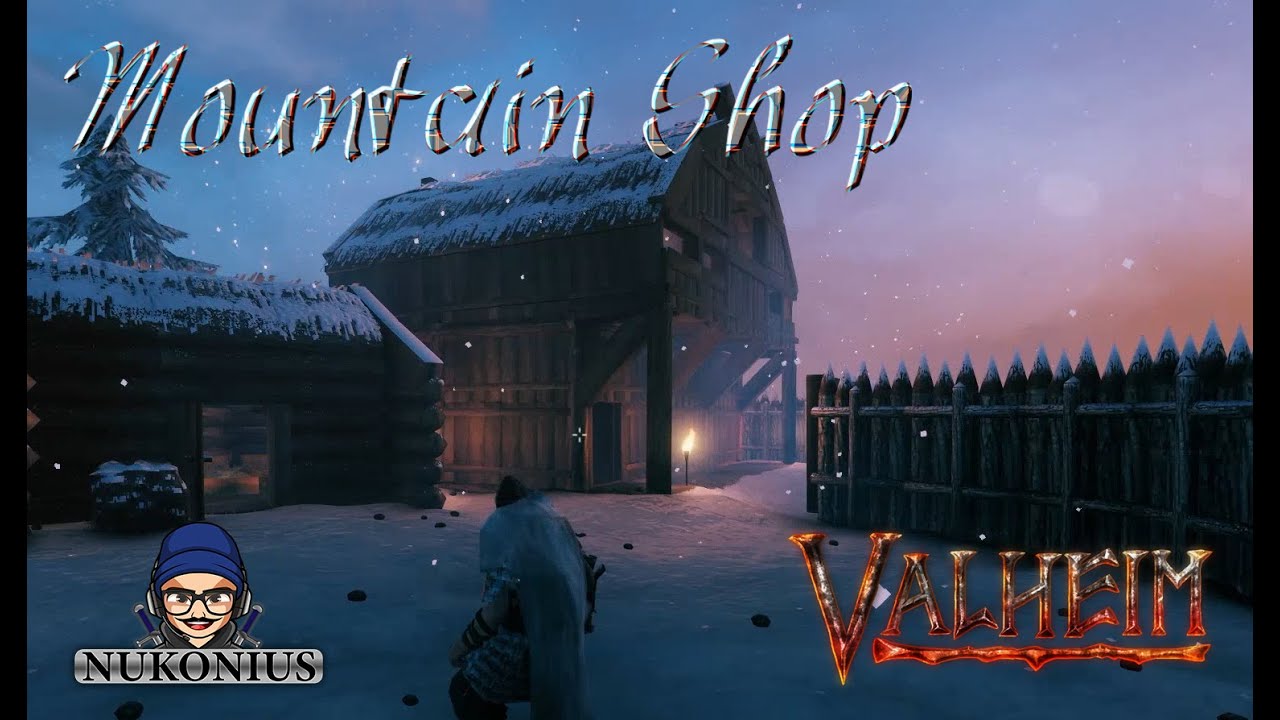 Valheim *Speed Build* Mountain Shop