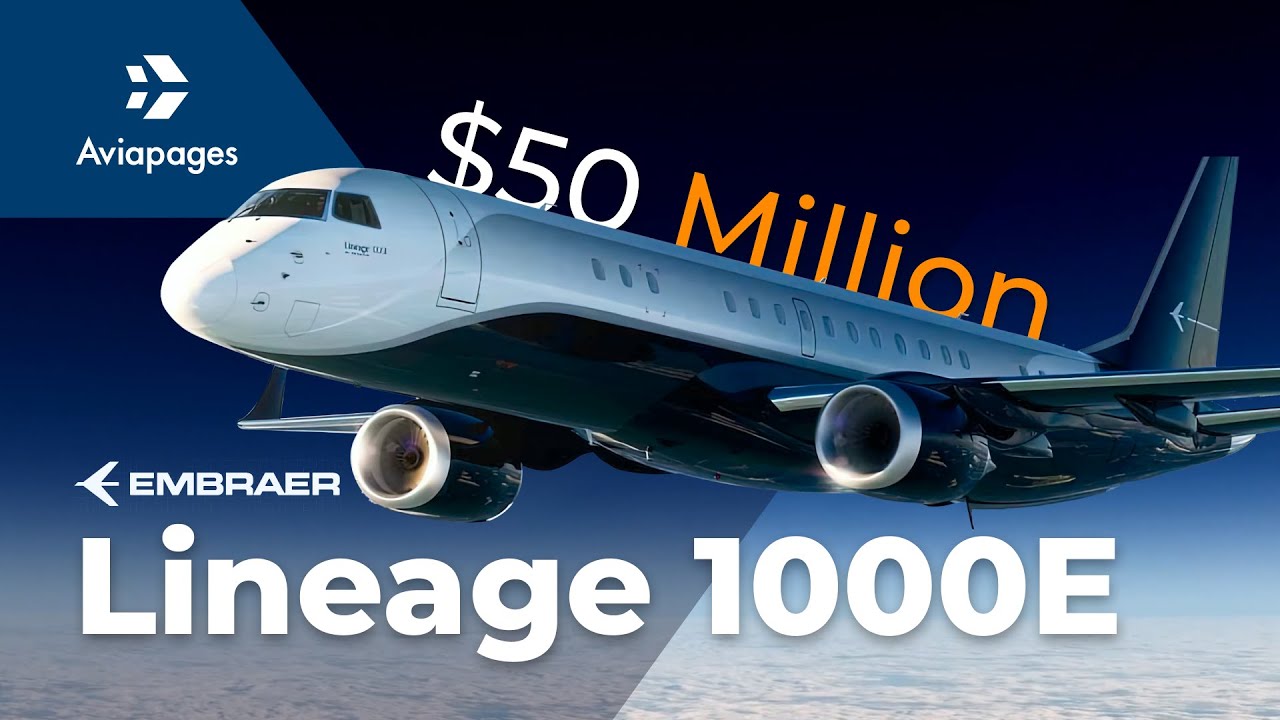 Embraer Lineage 1000E Business Jet Review! Inside The $50 Million Aircraft