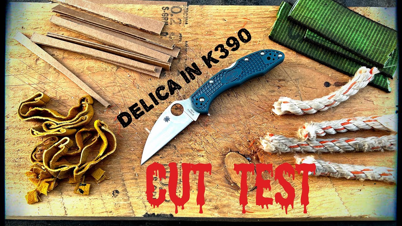НЕВЕРОЯТНАЯ ПРОИЗВОДИТЕЛЬНОСТЬ РЕЗАНИЯ! Тест на порезы: Spyderco Delica Wharncliff K390