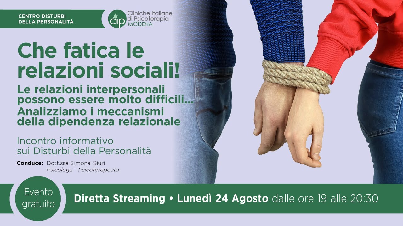 Che fatica le relazioni sociali!