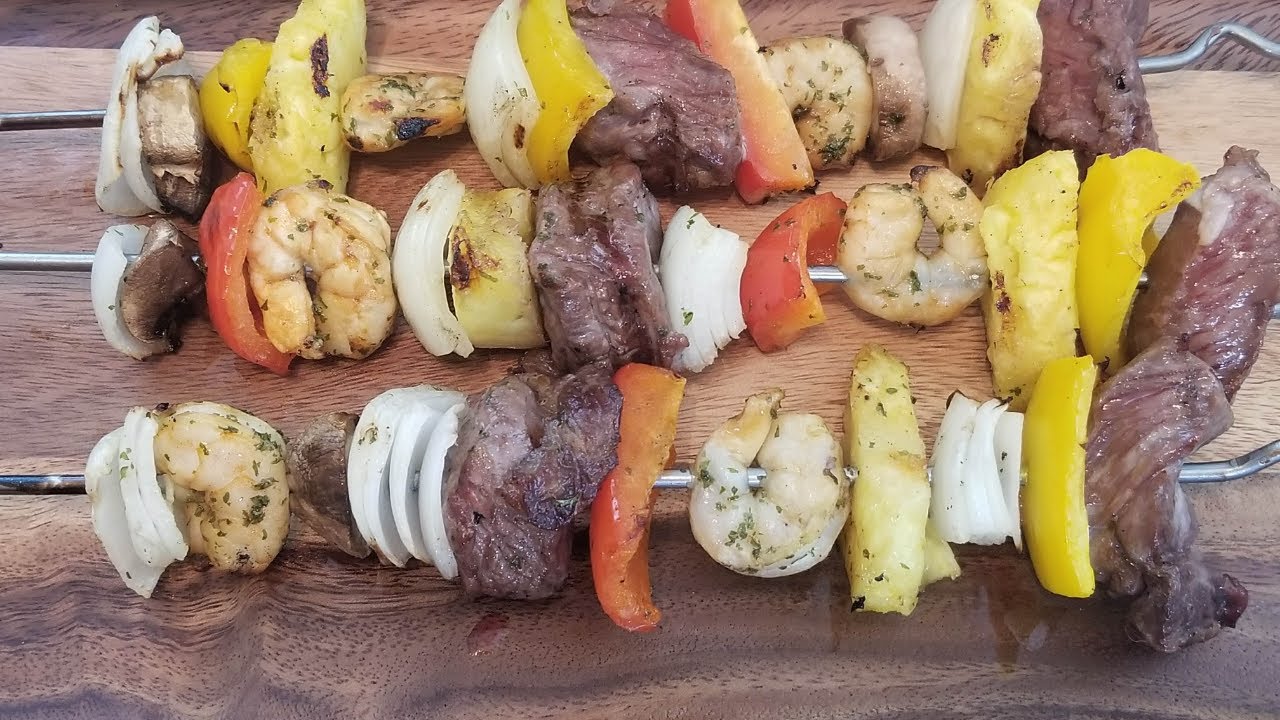 Easy Flavorful Steak and Shrimp Shish Kabob