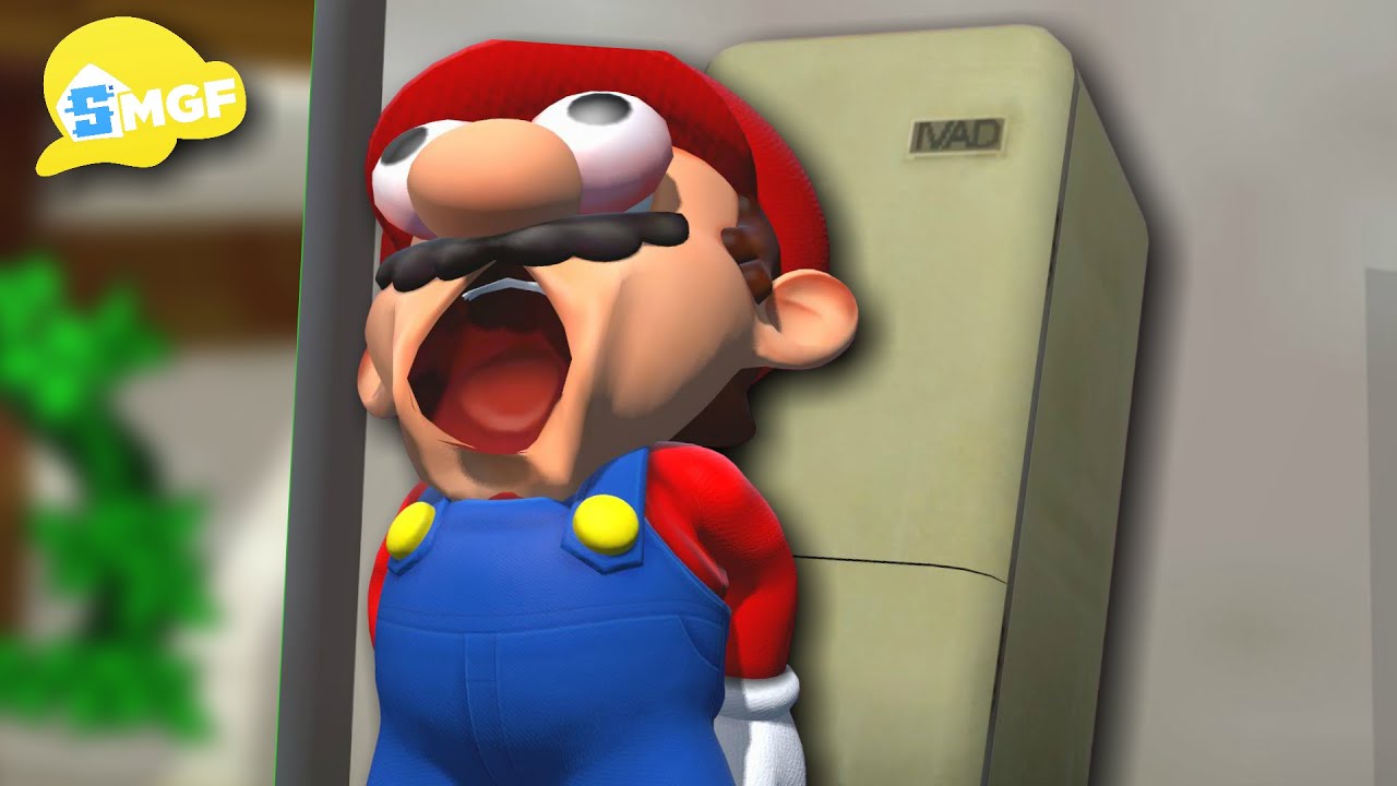 SMGF: Mario Gets His Ass Stuck In the Fridge