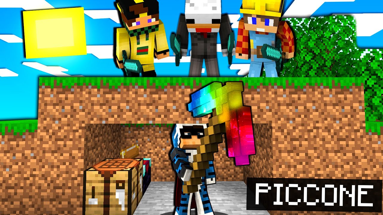 CACCIA ALL'UOMO CON IL PICCONE PIÙ FORTE DI MINECRAFT - MAN HUNT ITA