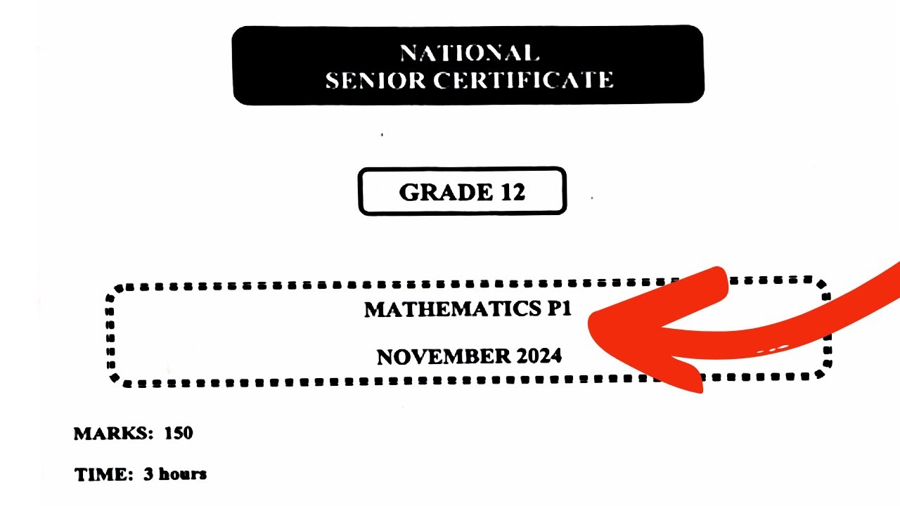 Final Exam 2024 Solve for x  Question 1 Grade 12 Mathematics P1