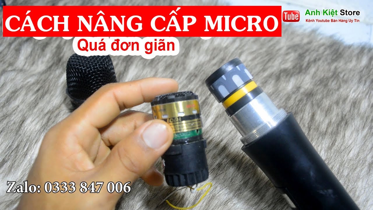 Hướng Dẫn Nâng Cấp Micro Hát karaoke Hay Hơn Tại Nhà - Đơn giản, Dễ làm (Còn Hàng)