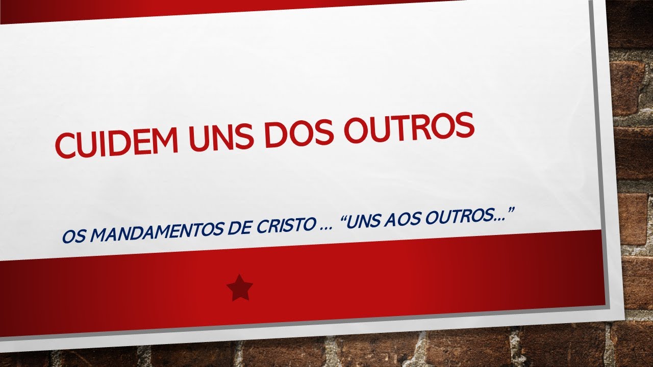 5. Cuidem Uns Dos Outros - Rev.  Evandro Modesto (25/08/2021)