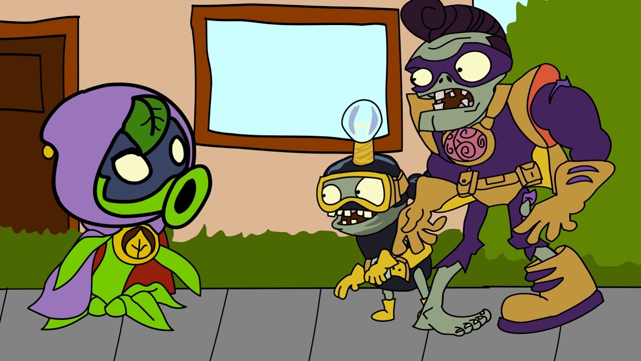Plantas contra Zombis animado Superbrainz vs los Heroes