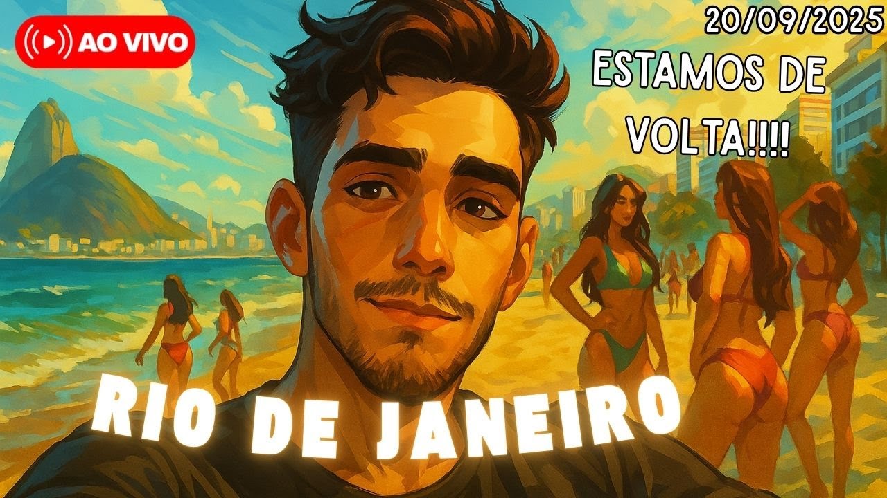 🔴IRL AO VIVO | RIO DE JANEIRO!!! ESTOU DE VOLTA A CIDADE 