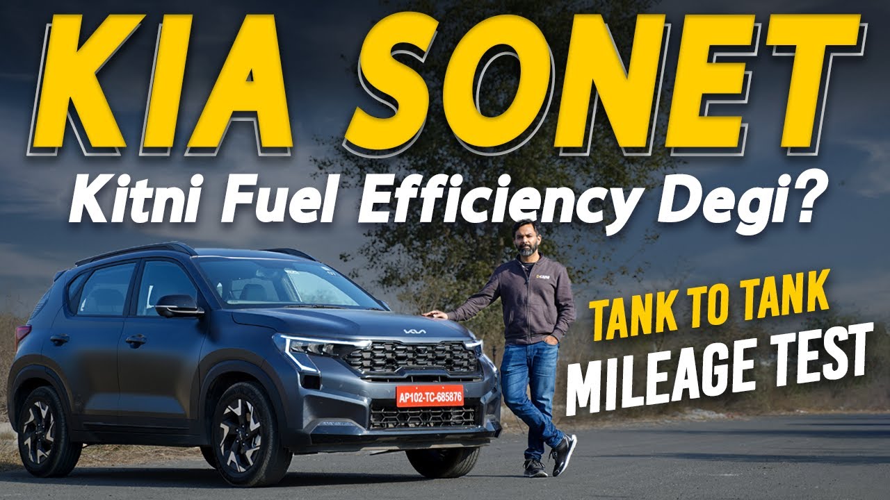 Kia Sonet Turbo DCT Mileage Test using Tank-to-tank Method w/ Drive Impressions