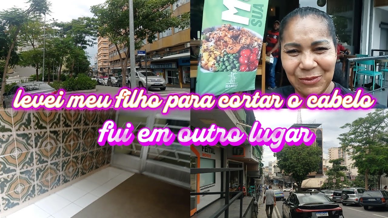 Faltando um dia para começar as aulas levei meu filho para cortar o cabelo