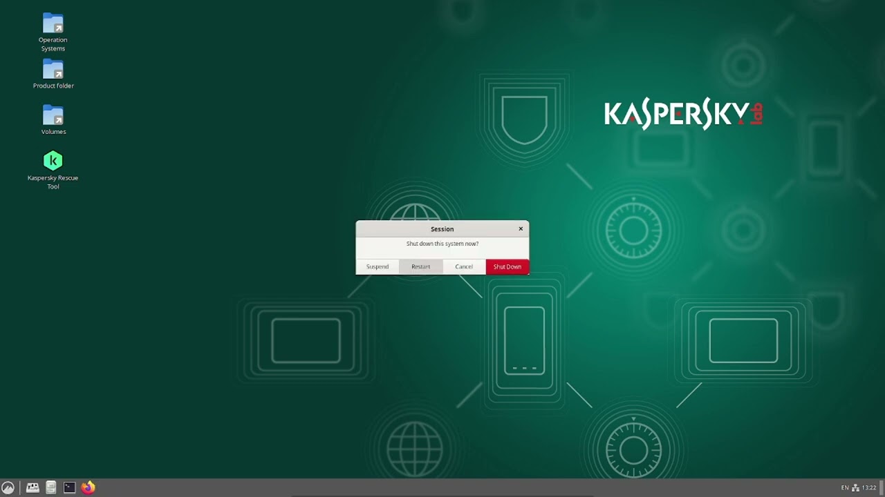 Kaspersky Rescue Disk vs lightly infected VM