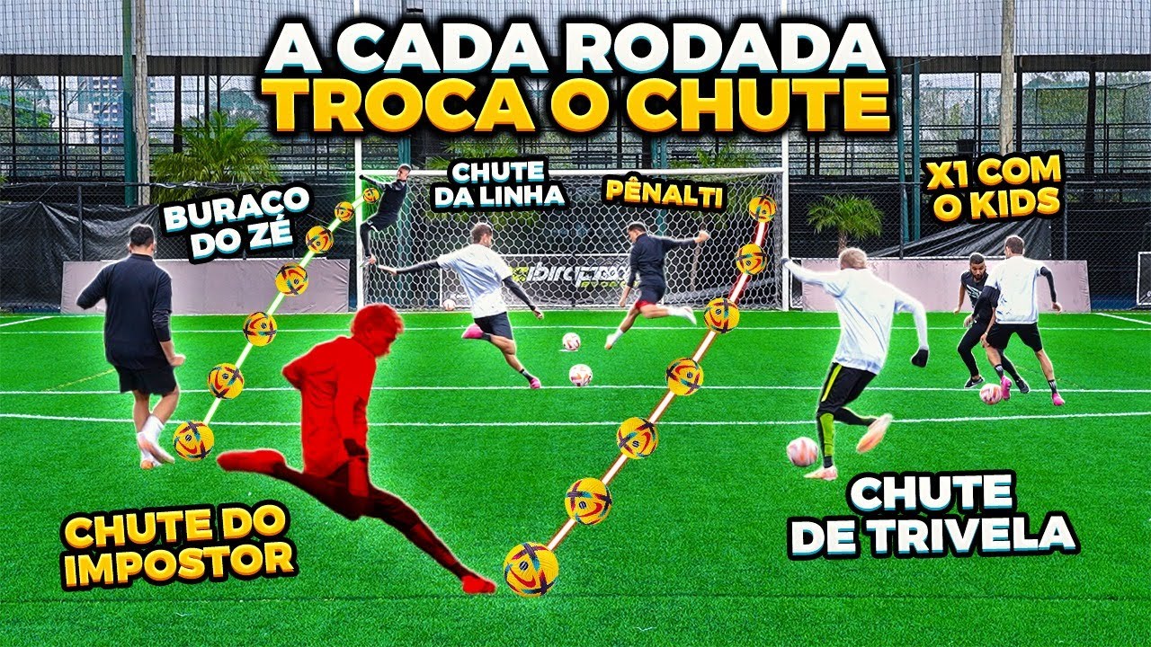 A CADA RODADA, TROCA O CHUTE!! (NÃO PODE REPETIR O CHUTE) 🤯