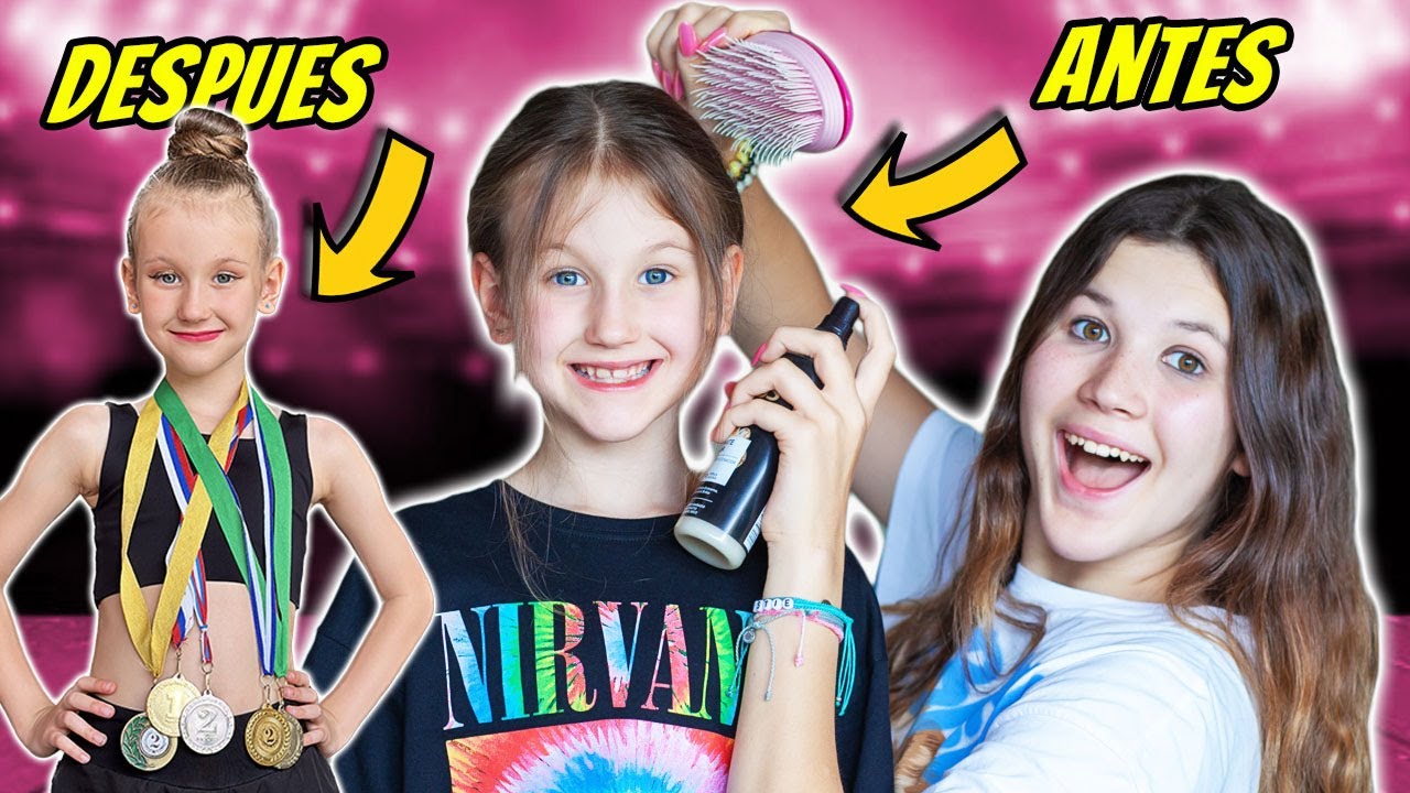 Transformo a mi Hermanita con Peinados para Gimnasia y Reacciona Así 🤸🏻‍♀️ Daniela Golubeva
