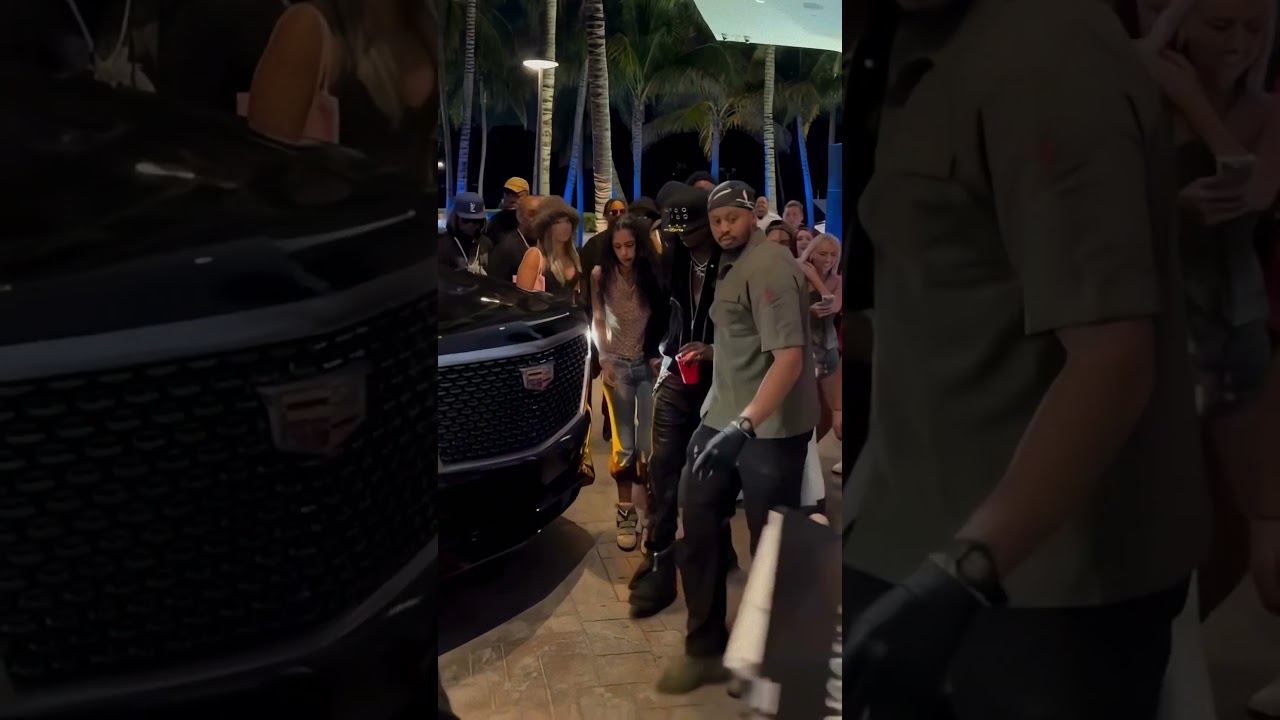 Playboi Carti and Gio leaving an event holding hands 😍
