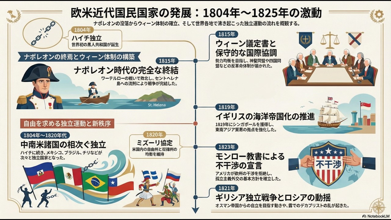 [[世界史]] ナポレオン没落と世界の変革