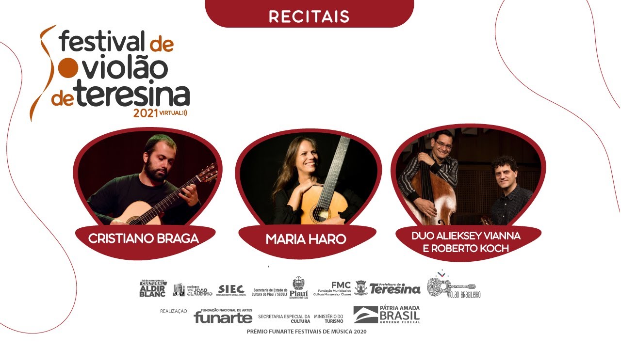 Cristiano Braga, Maria Haro, Alieksey Vianna e R Koch - Recitais IV Festival de Violão de Teresina