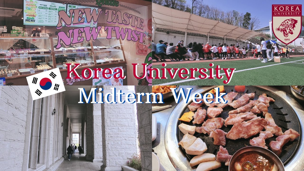 【🇰🇷韓國Vlog】|韓國SKY高麗大學期中考週|大學陸運會、新村烤肉、弘大IG人氣麻花、廣藏市場吃不停|Summer森麻