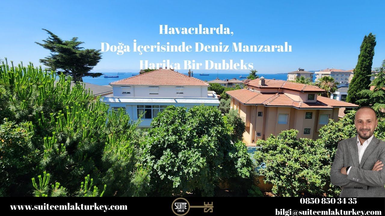 Kartal Havacılar'da İçi Yenilenmiş Müstakil Tadında Deniz & Bahçe Manzaralı 4+1 Dubleks Dairesı