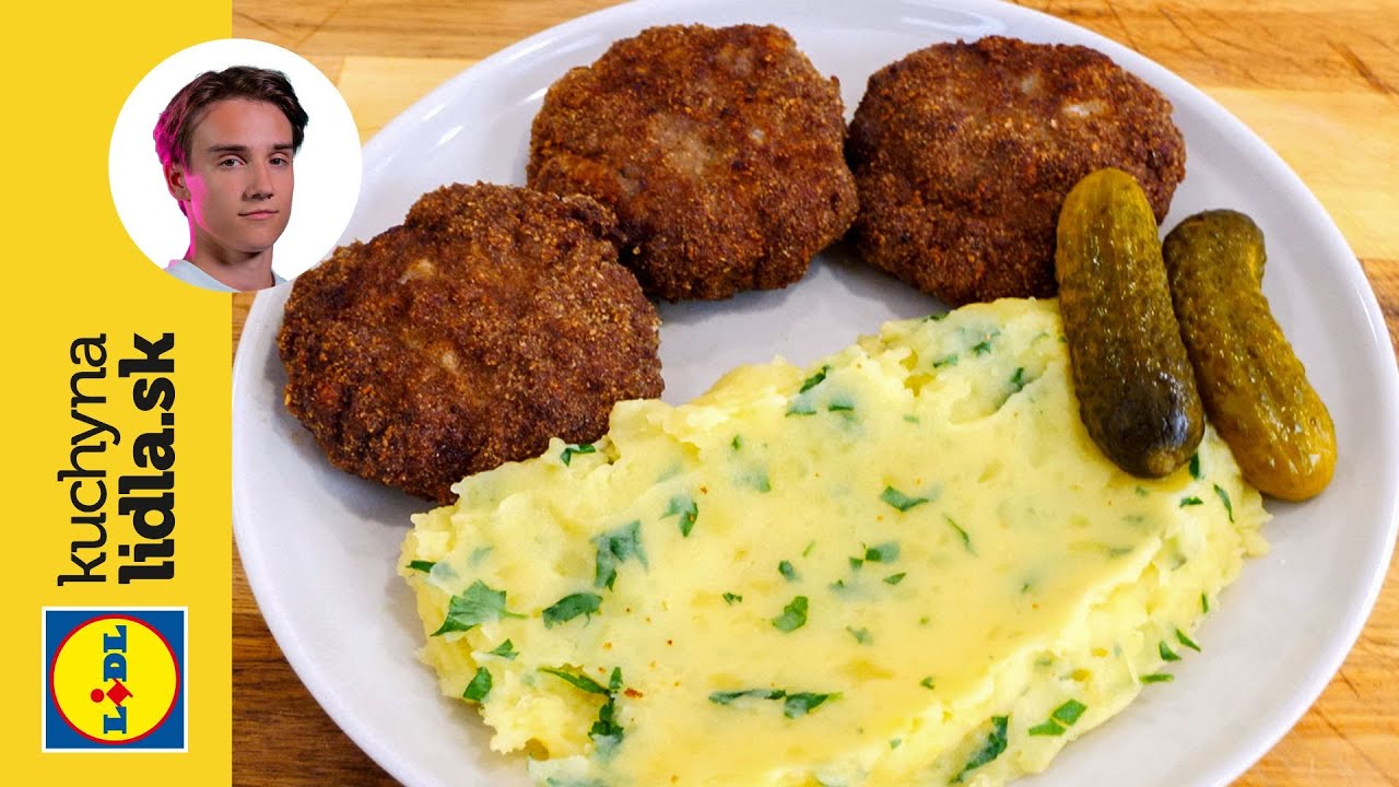 Fašírky so šťúchanými zemiakmi a kyslou uhorkou🥔 | Viktor Nagy | Kuchyňa Lidla