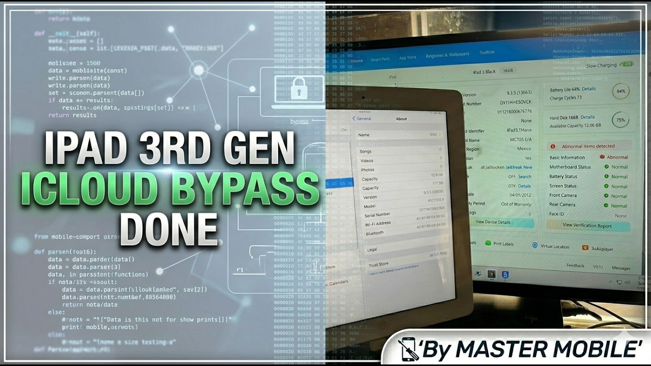 IPAD 3 / IPAD 3RD GEN ICLOUD BYPASS WITH ONE CLICK