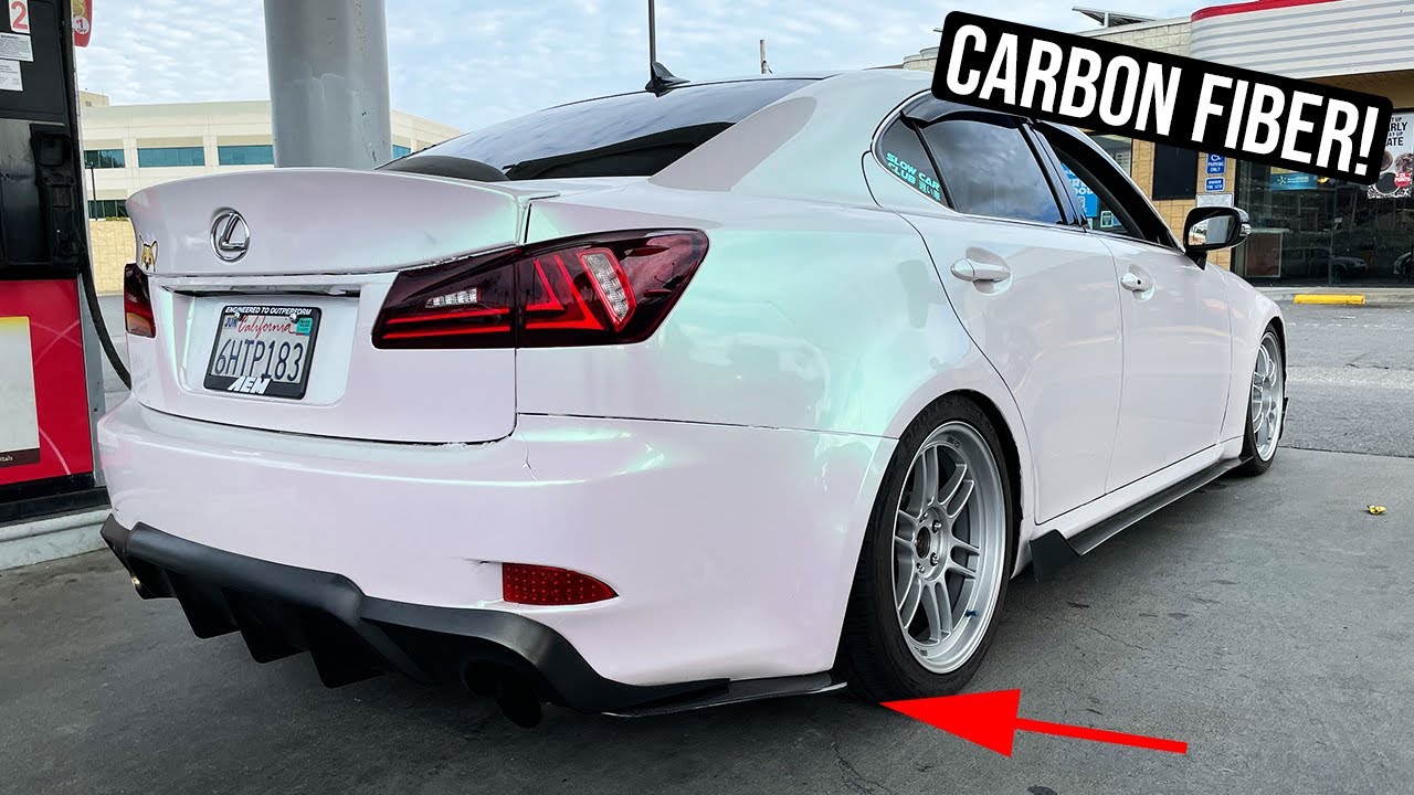 Установка карбонового заднего фартука! | Lexus IS250