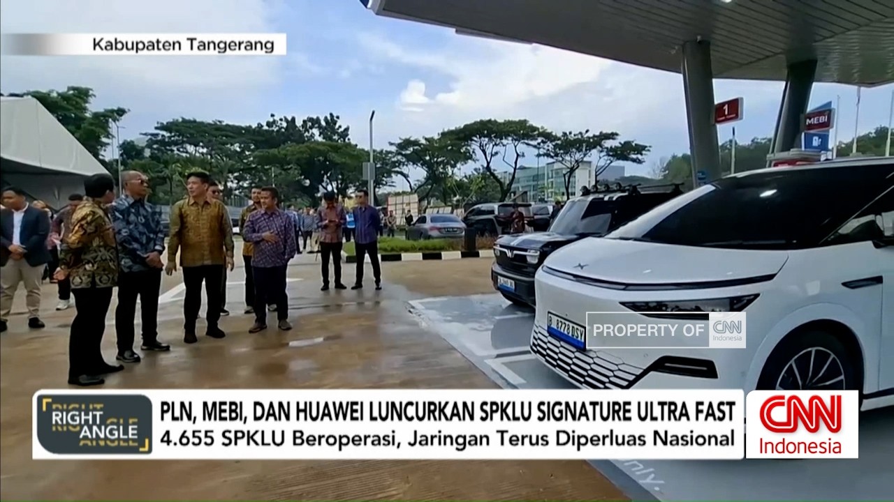 PLN, MEBI, dan Huawei Luncurkan SPKLU Signature Ultra Fast di Tangerang