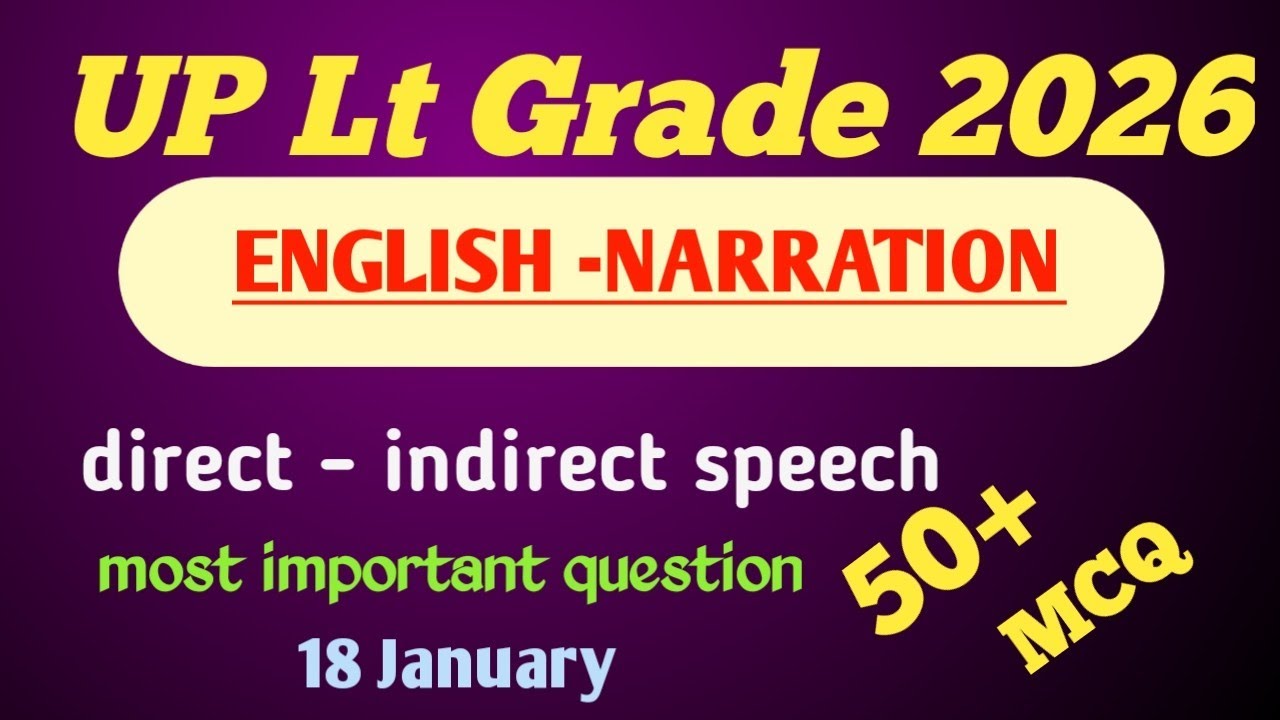 Direct and Indirect/ Narration 