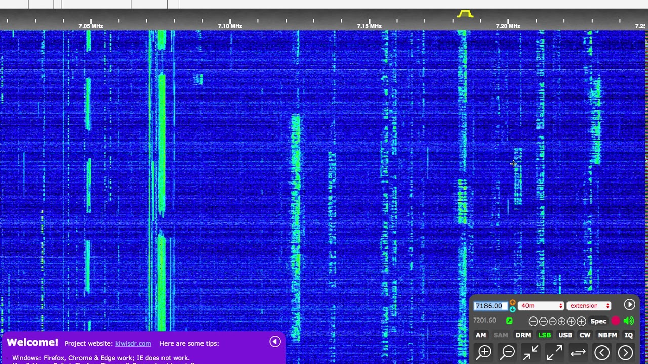Live Demo of SDR Software Defined Radio receiving SSB and AM radio stations ham amateur radio