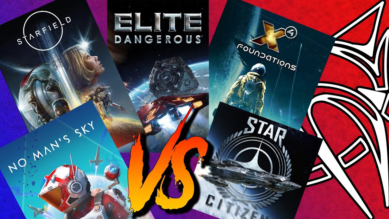 Star Citizen VS Elite Dangerous VS  No Man's Sky VS X4 Foundations VS Starfield (2023/2024)