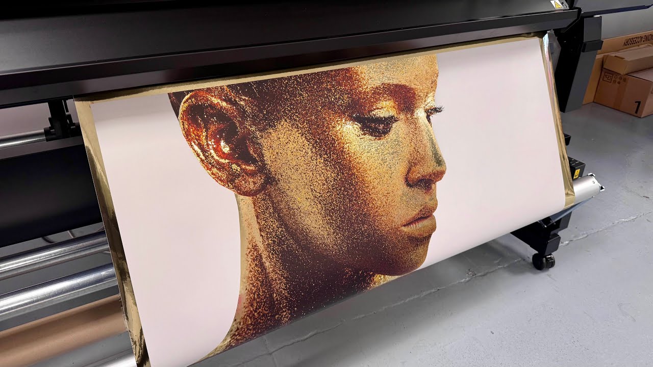 Printing Gold Decals on the Roland LG-640 UV integrated Printer / Cutter