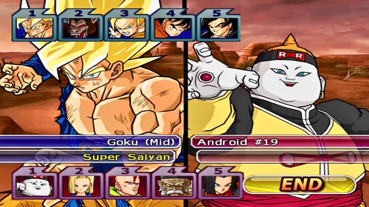 Команда Гоку против команды андроидов (COM против COM) | Эпическая битва | Геймплей Dragon Ball Z...