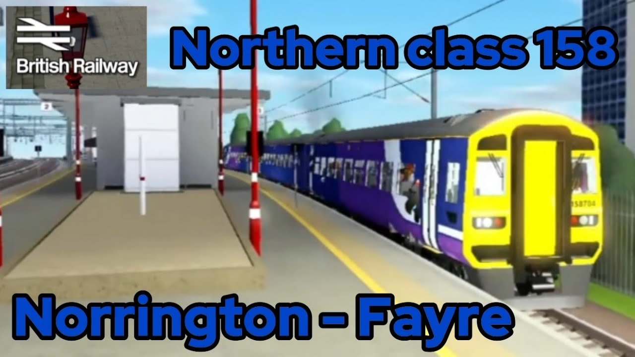 TG ROBLOX. Northern class 158 Norrington - Fayre. British Railway ROBLOX.