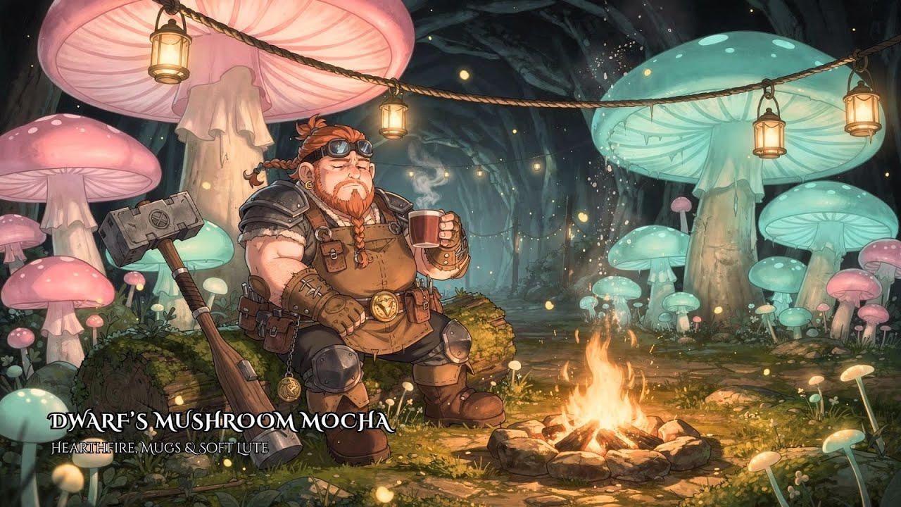 Morning Coffee with a Dwarf | Cozy Fantasy D&D Ambience | Relax Music